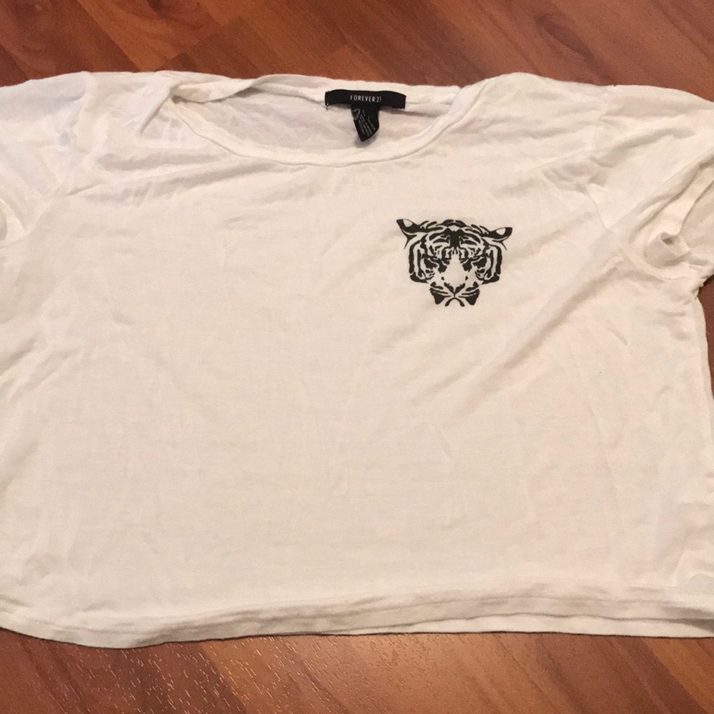 Tiger 🐯 print crop top